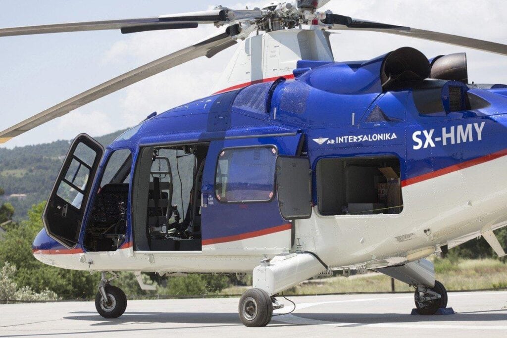 Agusta A109K2 helicopter shuttle service from Crete