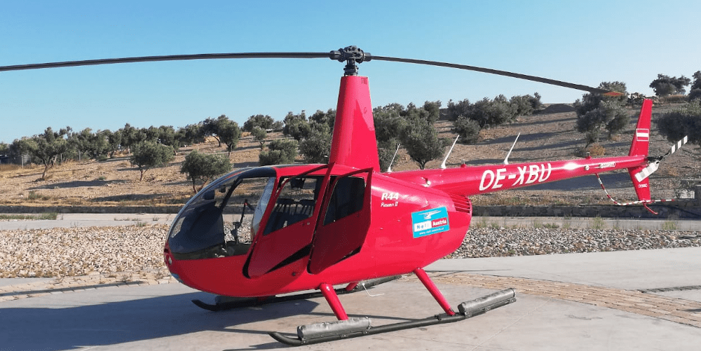 ROBINSON R44 charter air flights from Crete